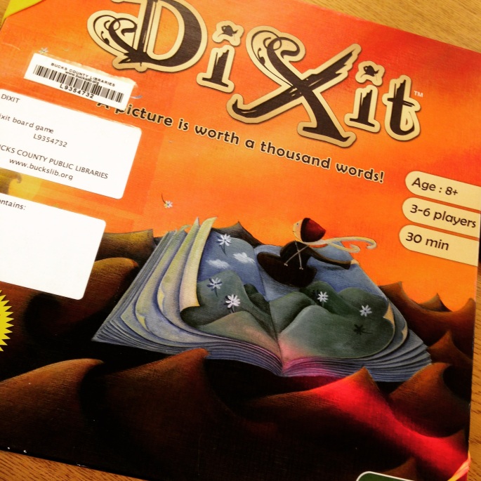 Dixit is very popular but all those labels can really gunk up a smaller box-top.